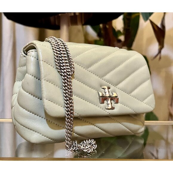 AUTHENTIC TORY BURCH SAGE GREEN KIRA HANDBAG - Picture 6 of 10